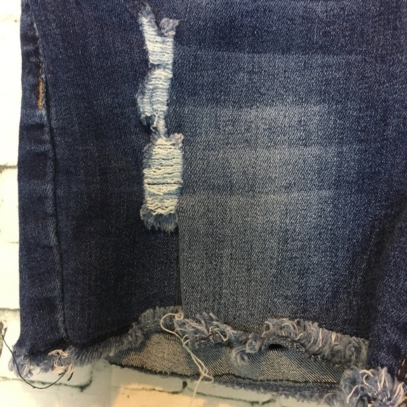 Hudson Denim Shorts 16 Cut-off Raw Hem Factory Distressed Designer Vacation - Picture 5 of 7